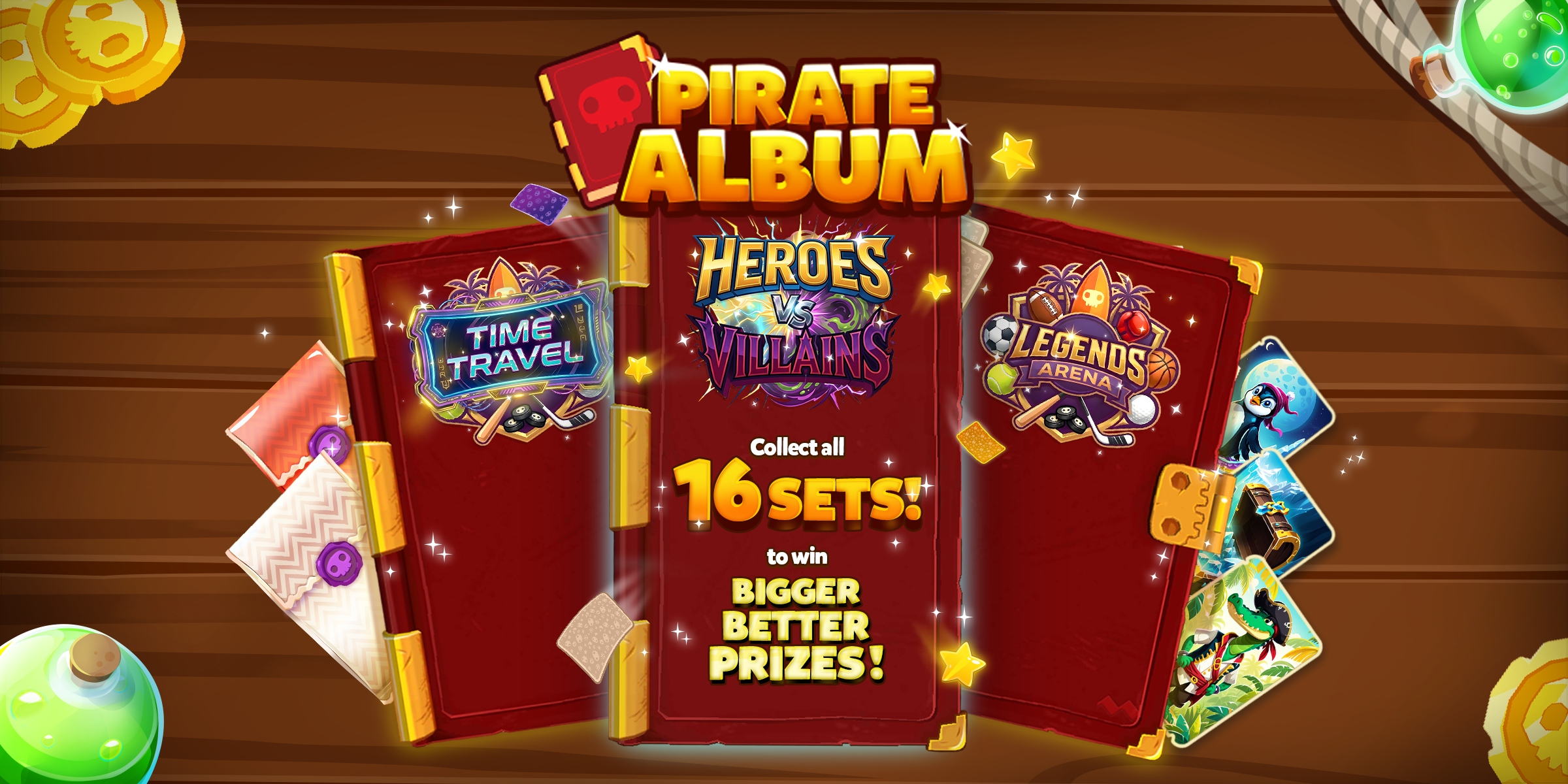 Pirate Album feature launch screen