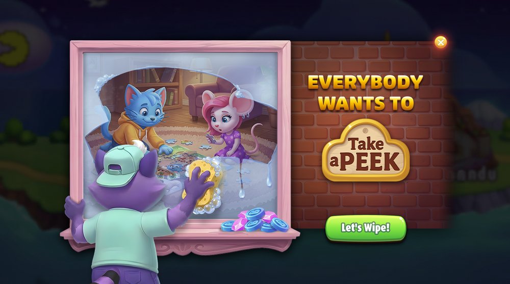 Take a Peek feature launch popup